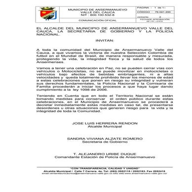 Invitacion medidas partido mundialista