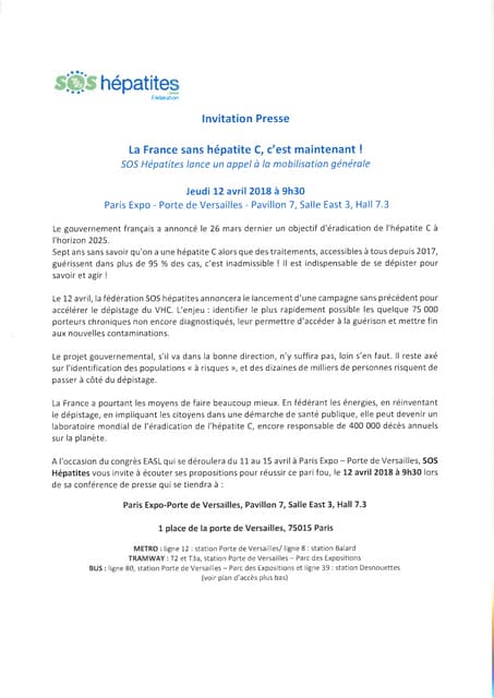 INVITATION PRESSE