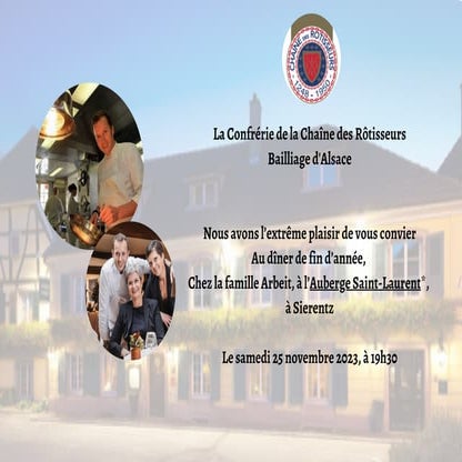 Invitation Bailliage d'Alsace - Dîner chic à l'Auberge Saint-Laurent le 25 novembre 2023.pdf