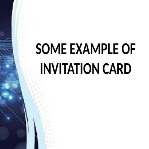 Understanding Invitation Card and Features | PPTX