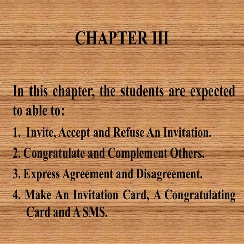 Invitation expression