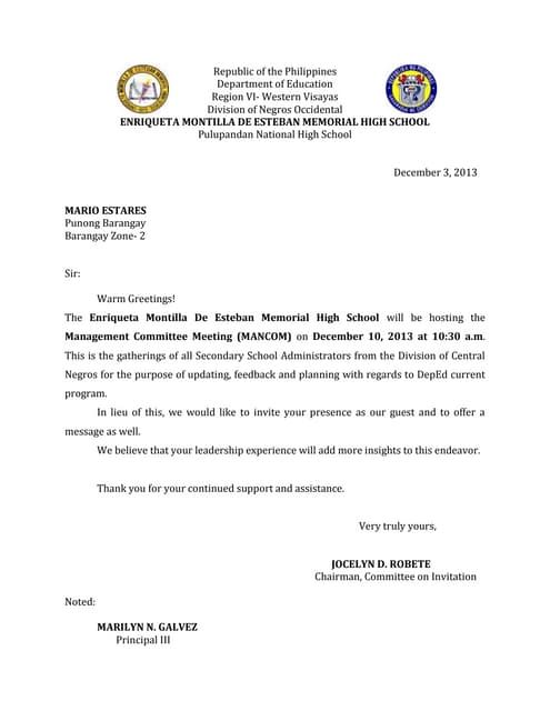 Thank You Letter Memorial Golf Tournament