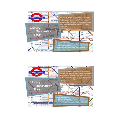 Invitation library renovation tour