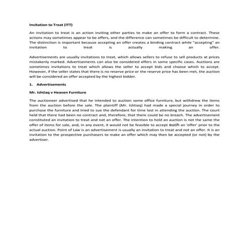 Invitation to treat and advertisements (pakistani law perspective)