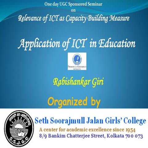 Application of ICT in Education