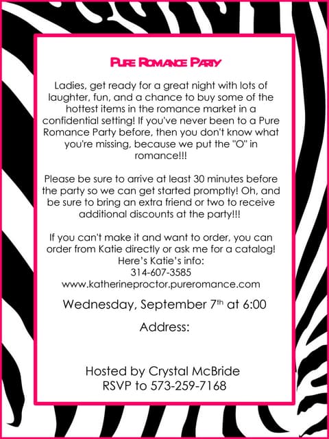 Pure romance product instruction sheet | PDF