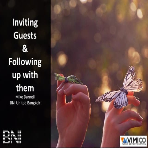Inviting Visitors at BNI