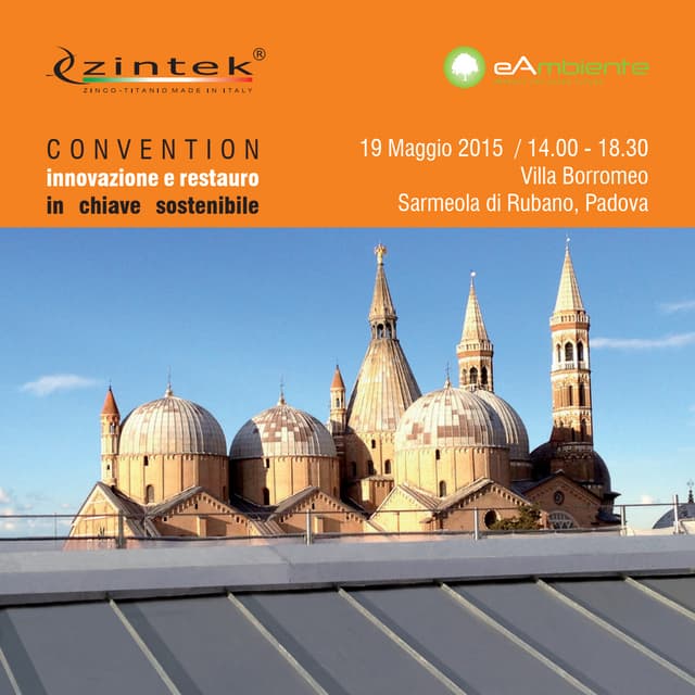 Convention: Innovazione e restauro in chiave sostenibile 