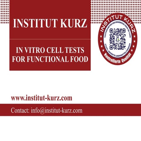 In Vitro Cell Tests for Functional Food