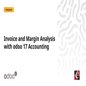 Invoice and Margin Analysis with odoo 17 Accounting