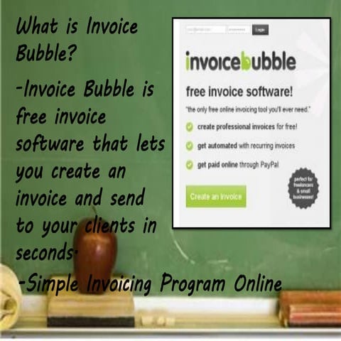 Invoice bubble