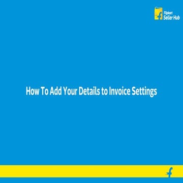 Flipkart Invoicing solution