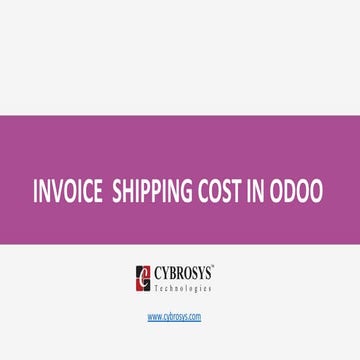 Invoice shipping cost in odoo
