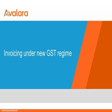 Invoicing under new GST regime