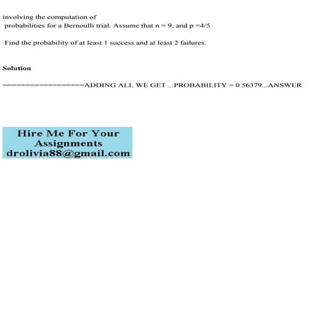 involving the computation of probabilities for a Bernoulli trial. .pdf