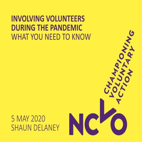 NCVO webinar: Involving volunteers during the pandemic