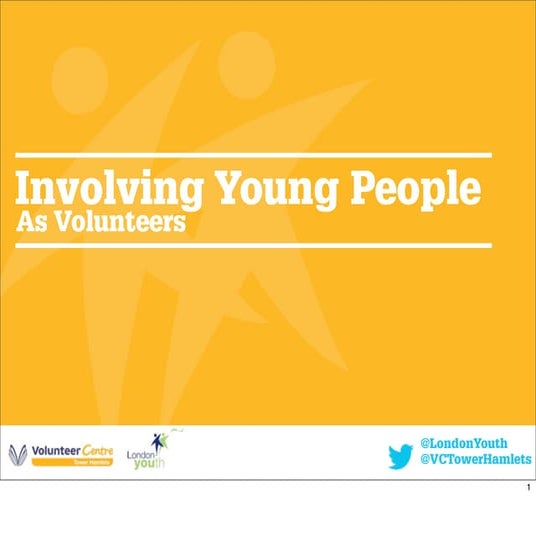 Involving Young People as Volunteers