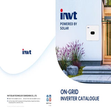 INVT ON GRID SOLAR INVERTER, YOUR RELIABLE SOLAR INVERTER PROVIDER