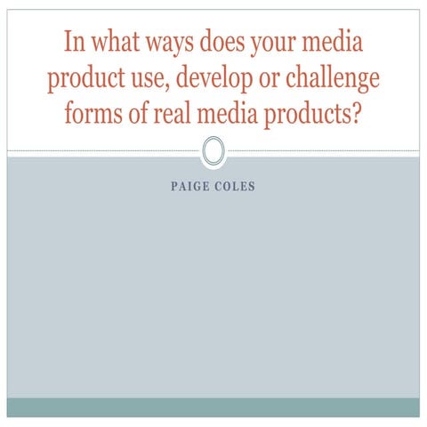 Question 1 - Paige Coles 