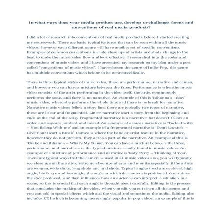 Evaluation Question 1