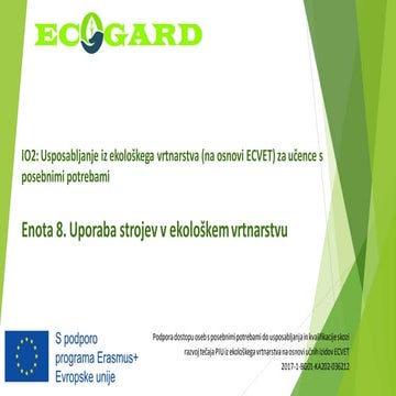 Enota 4. Sejanje in sajenje v ekološkem vrtnarstvu | PDF