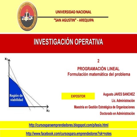 Io 2da programacion lineal