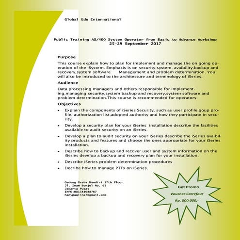Pelatihan AS/400 | PDF