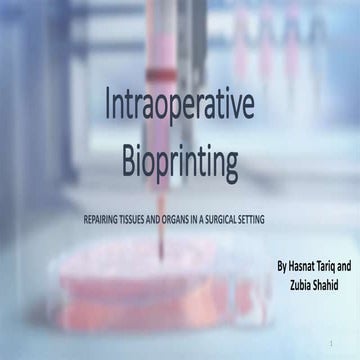 Intraoperative bioprinting