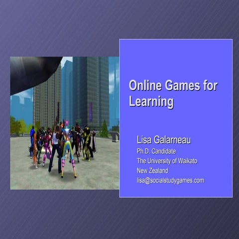 Online Games for Learning