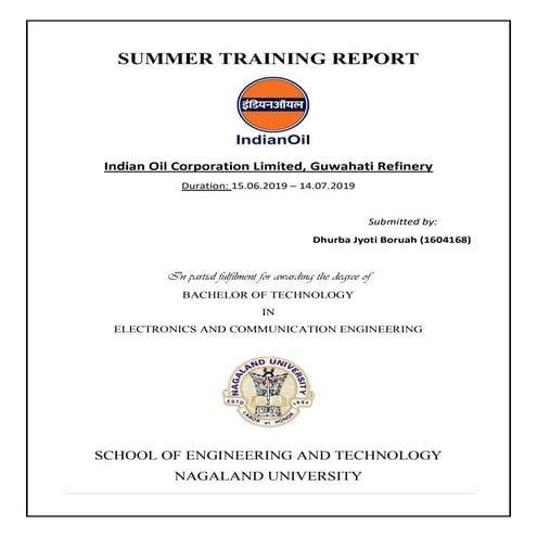 IOCL-REPORT | PDF