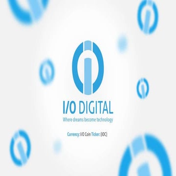 The REAL BLOCKCHAIN I/O coin