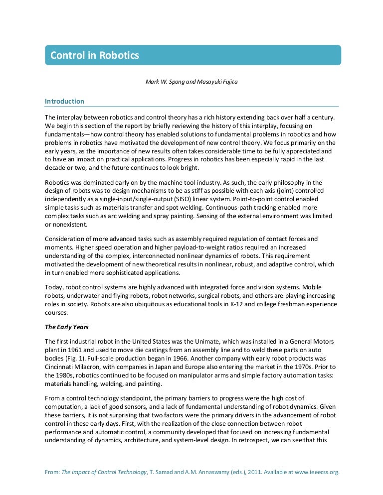 robot dynamics and control spong