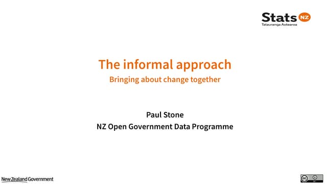 Symbiotic relationships: bringing about change for open data together