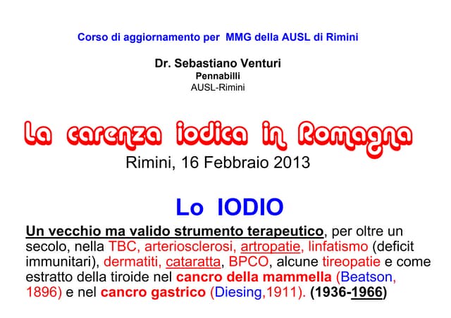 Iodine, antioxidants, evolution 2013