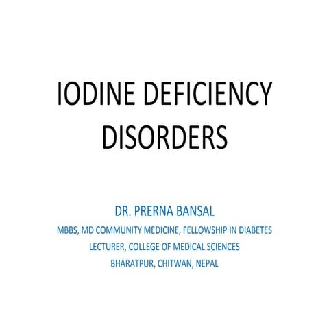 Iodine deficiency disorder