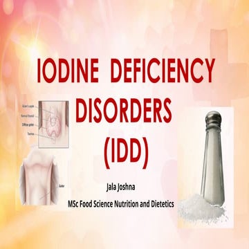 IODINE  DEFICIENCY DISORDER PRESENTATION