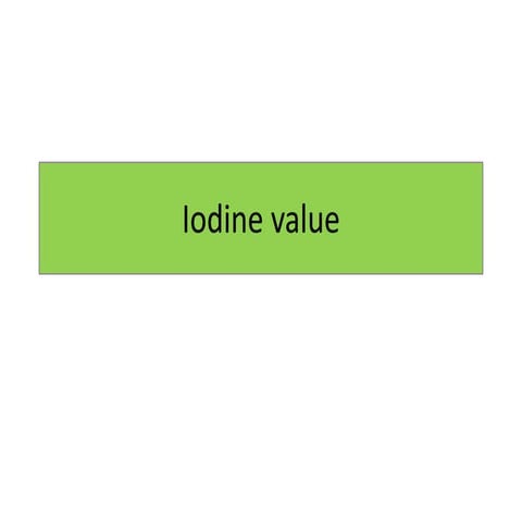 Iodine value