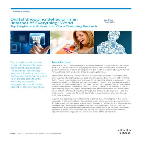 Digital Shopping Behavior in an ‘Internet of Everything’ World