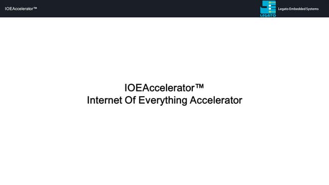 IOEAccelerator™ - Accelerate Intern...
