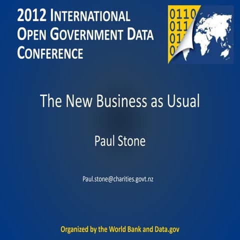 IOGDC 2012 presentation (Paul Stone)