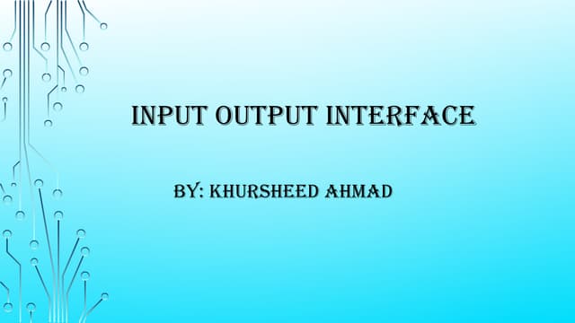 iointerface in computer architecture.pptx