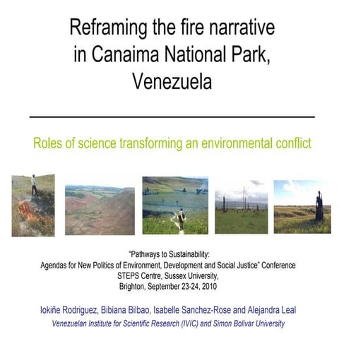 Iokiñe Rodriguez: Reframing the fire narrative in Canaima National Park, Vene...