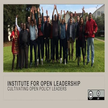 DRAFT Institute for Open Leadership #oeglobal