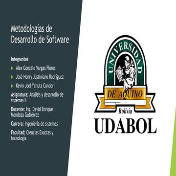 Metodologías de Desarrollo de Software