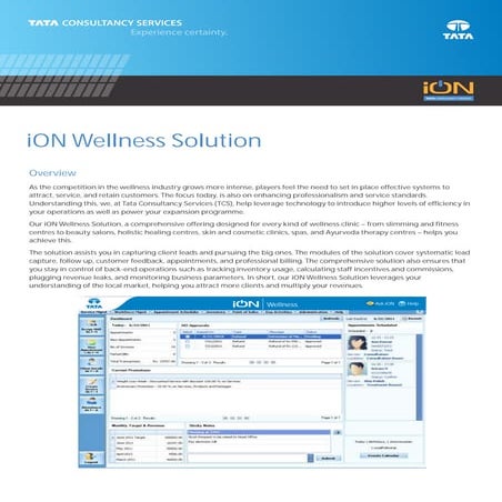  iON Wellness Solution Fact Sheet