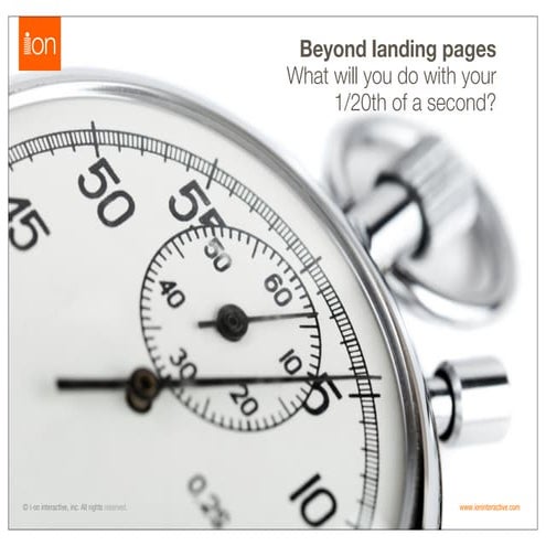 Winning at the Moment of Truth: Beyond Landing Pages To Capture Conversions