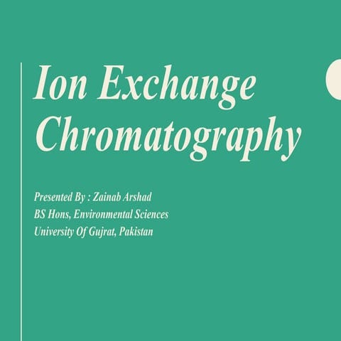 Ion Exchange Chromatography