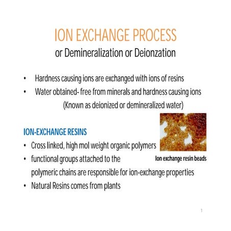 Ion exchange process