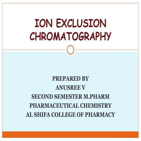 Ion exclusion chromatography