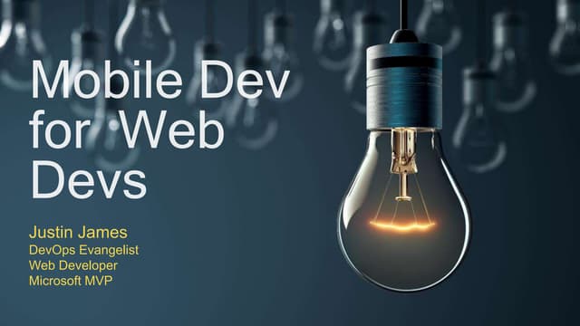 Mobile Dev For Web Devs